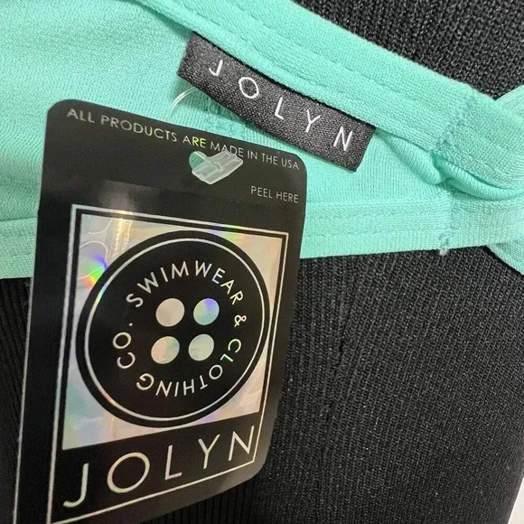 Jolyn Bikini Swim Top‎ Vent Large Green (Beach) New with tags - Picture 3 of 5